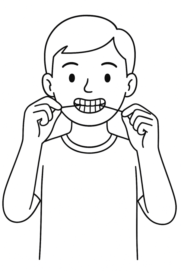 Desenho de Dentes para imprimir
