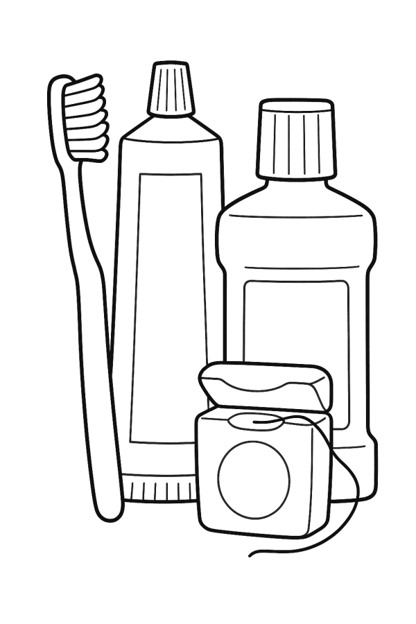 Desenho de Dentes para imprimir