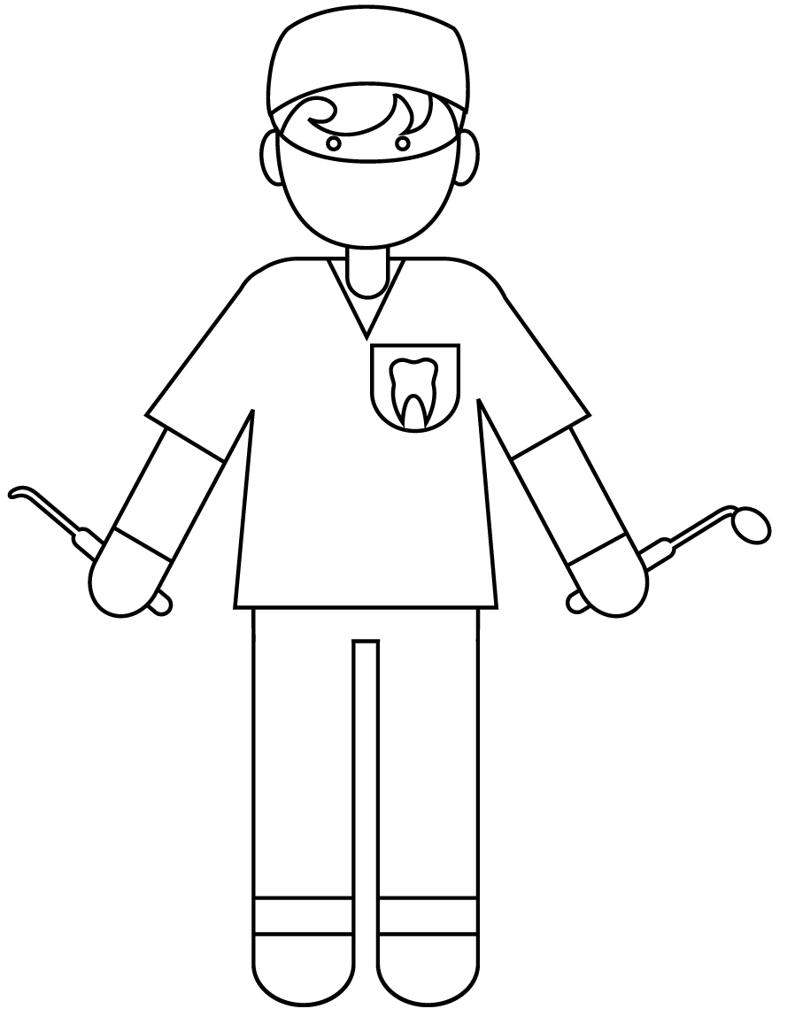 Desenho de Dentes para imprimir