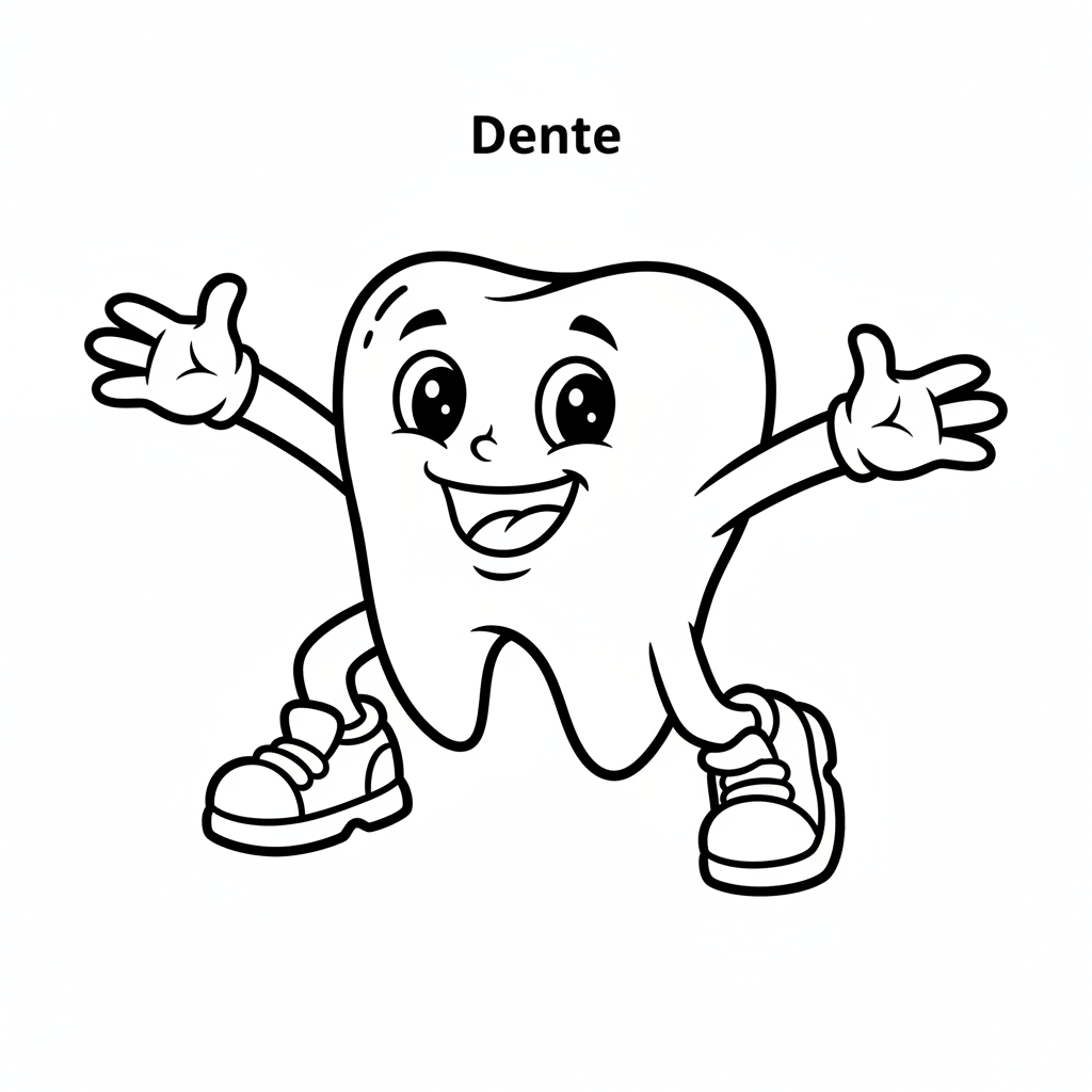 Desenho de Dentes para imprimir