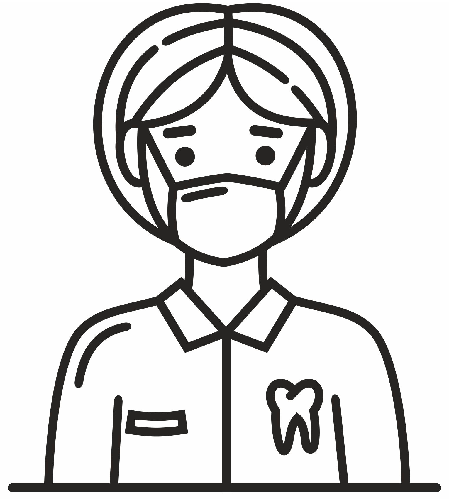 Desenho de Dentes para imprimir