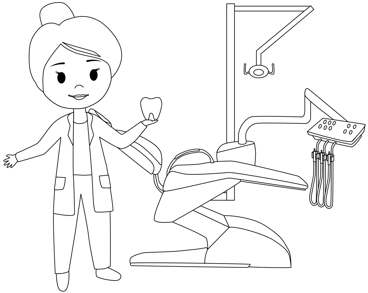 Desenho de Dentes para imprimir