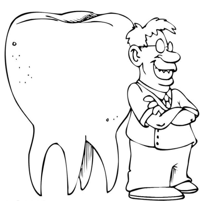 Desenho de Dentes para imprimir