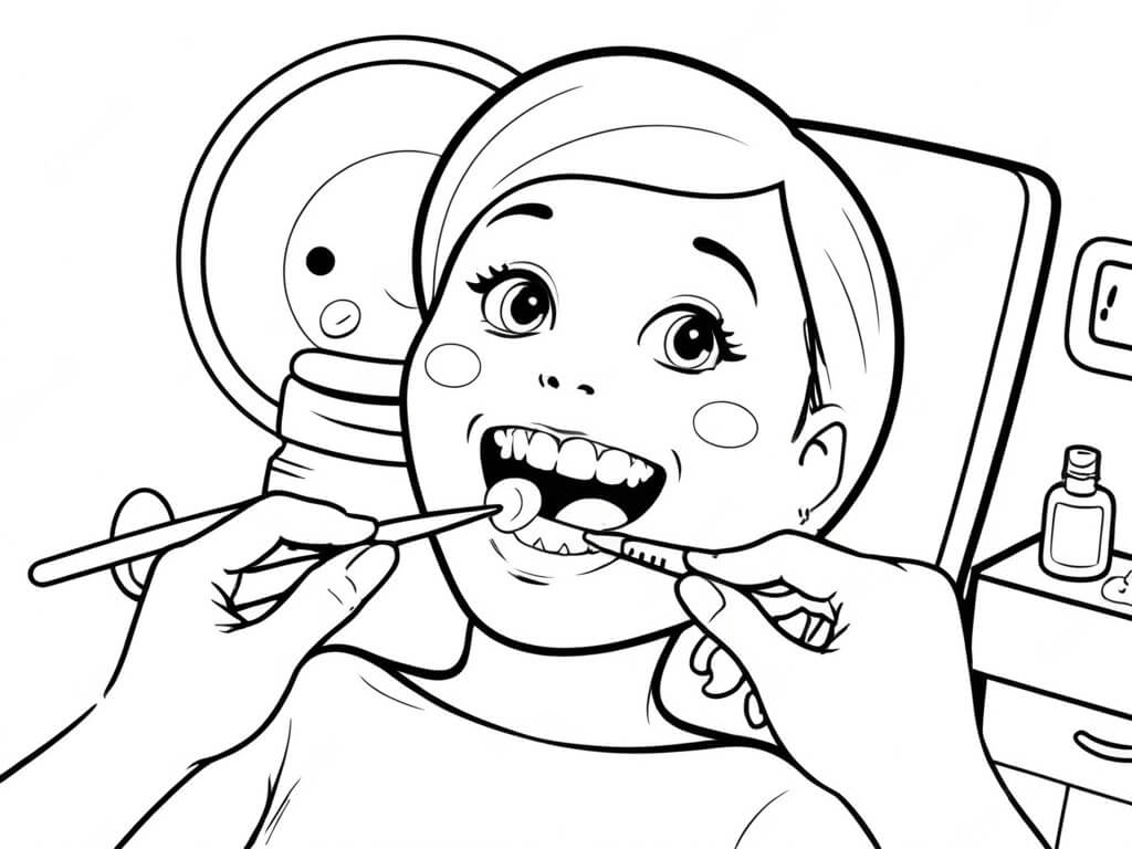 Desenho de Dentes para imprimir