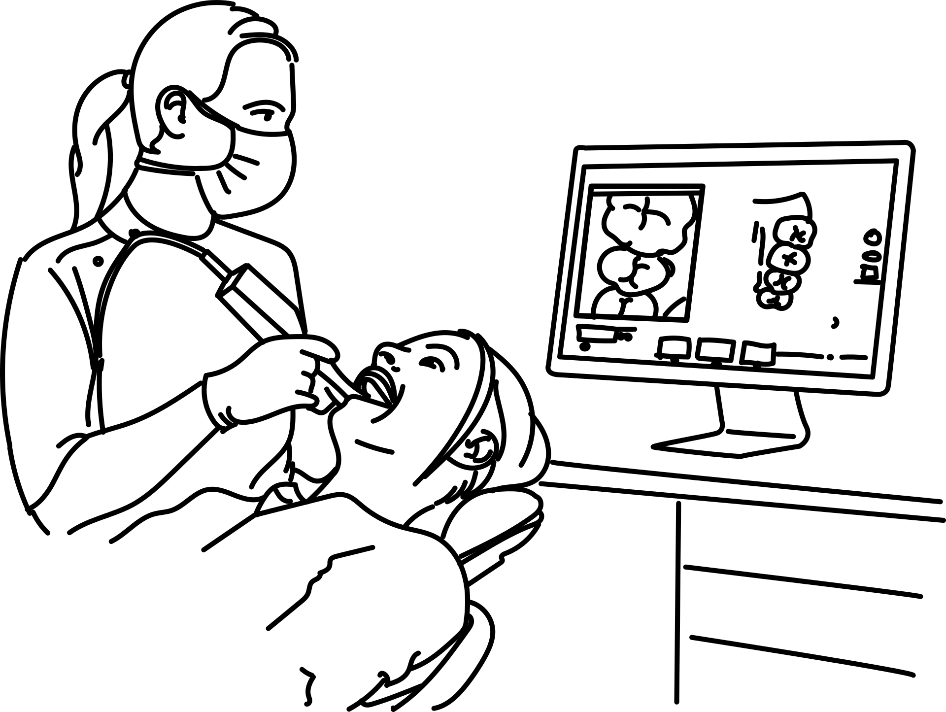 Desenho de Dentes para imprimir