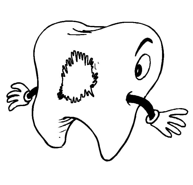 Desenho de Dentes para imprimir