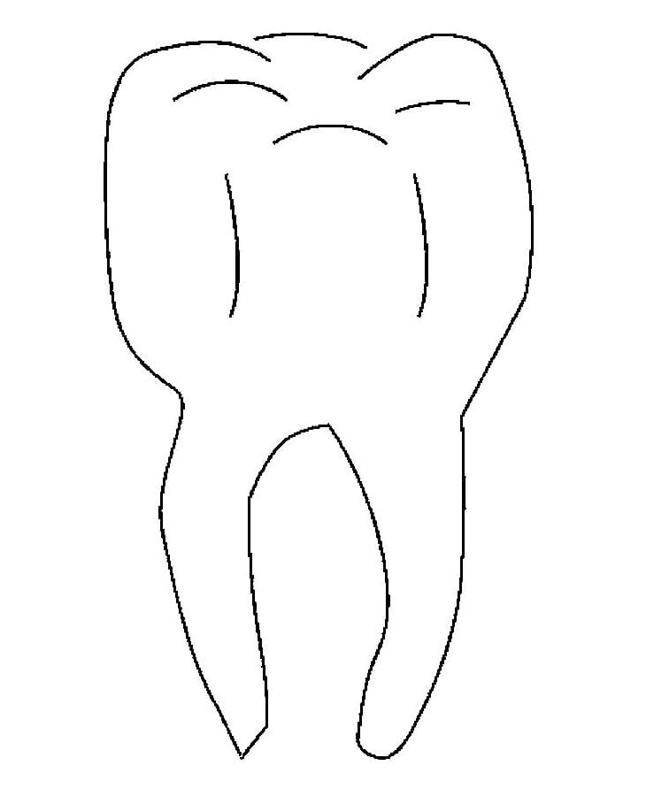 Desenho de Dentes para imprimir