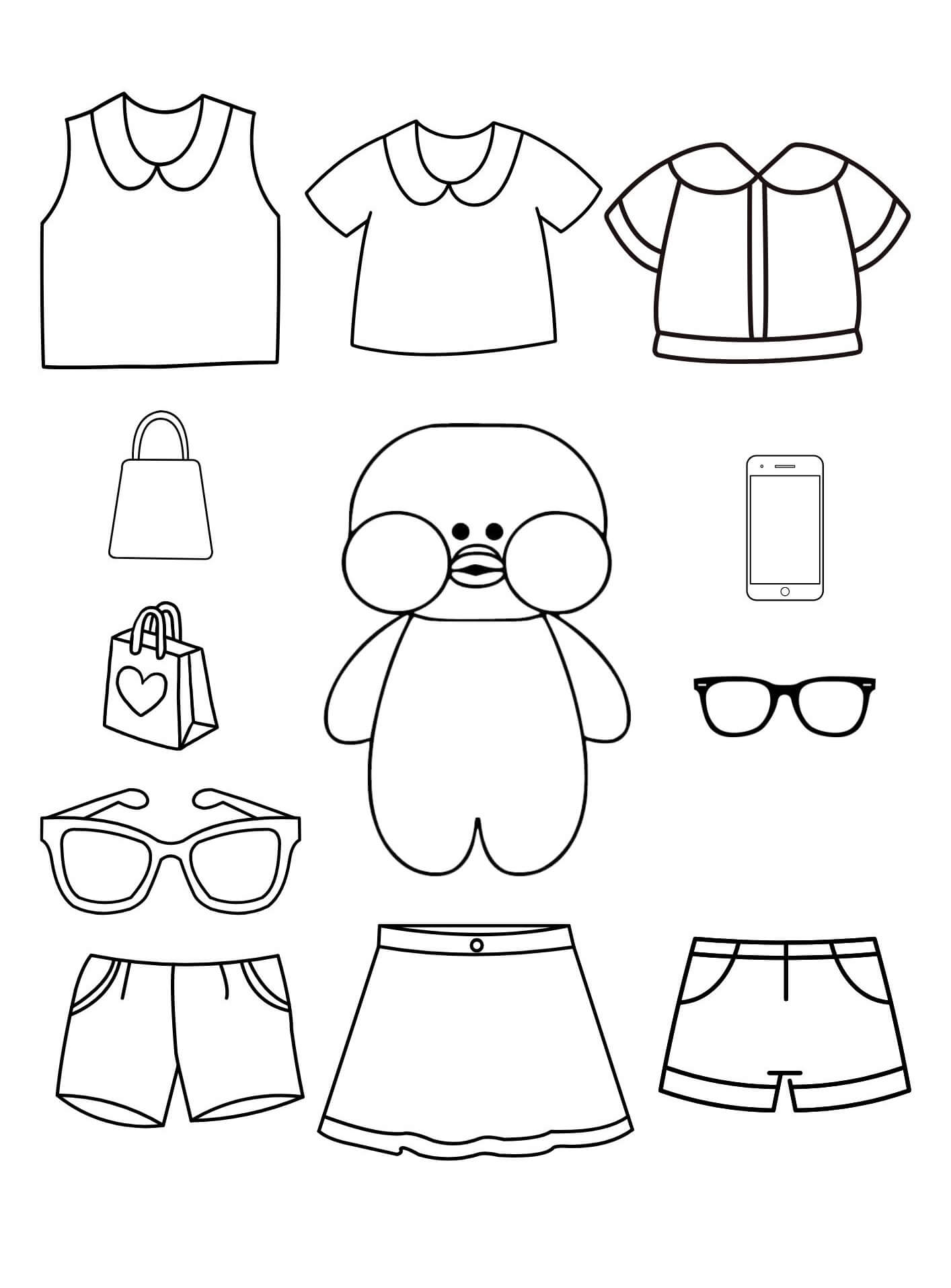 Desenho de Paper Duck para imprimir