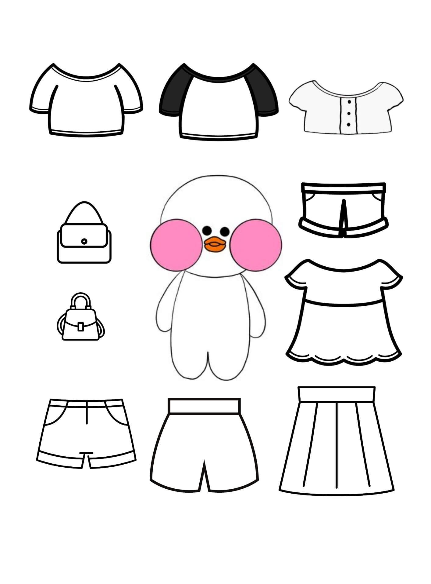 Desenho de Paper Duck para imprimir