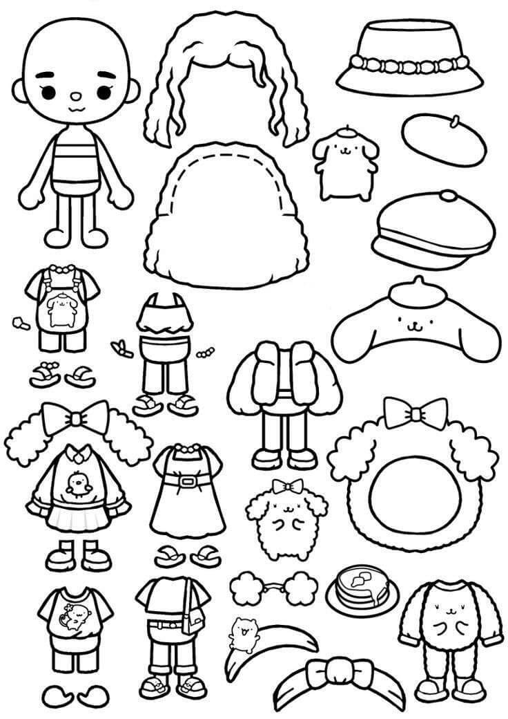 Desenho de Paper Duck para imprimir