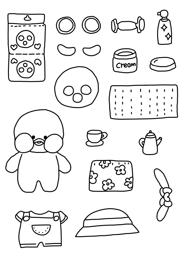 Desenho de Paper Duck para imprimir