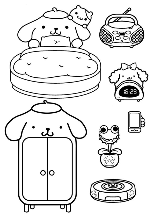 Desenho de Paper Duck para imprimir