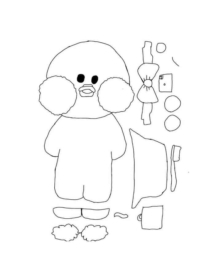 Desenho de Paper Duck para imprimir