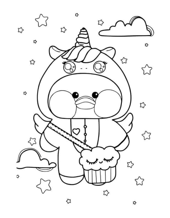 Desenho de Paper Duck para imprimir