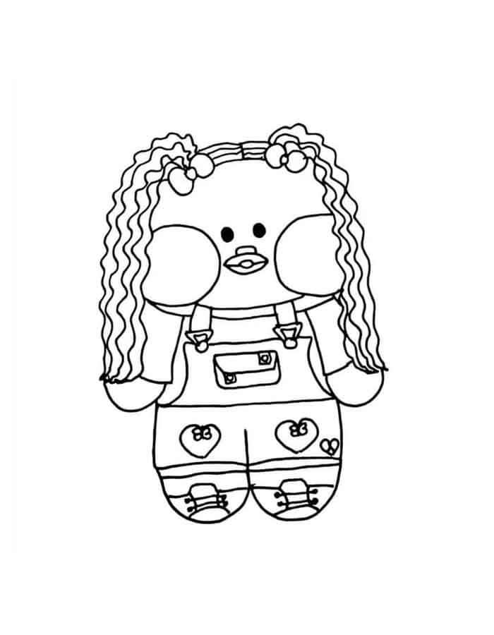 Desenho de Paper Duck para imprimir