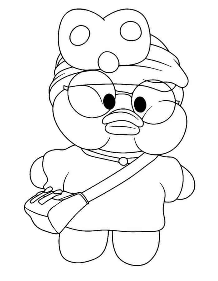 Desenho de Paper Duck para imprimir