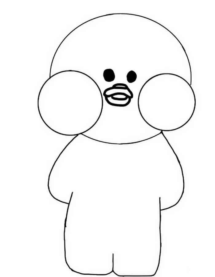 Desenho de Paper Duck para imprimir