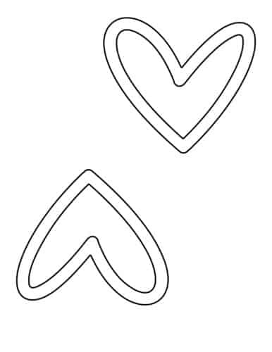 Desenho de Coração para imprimir
