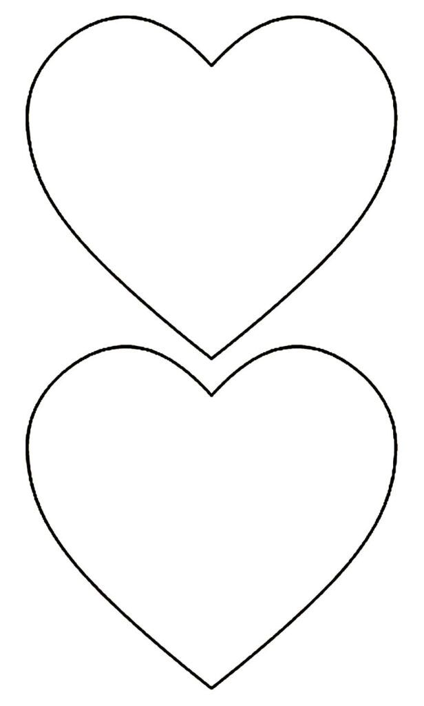 Desenho de Coração para imprimir