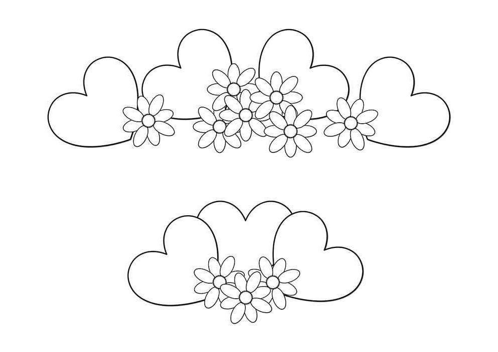 Desenho de Coração para imprimir