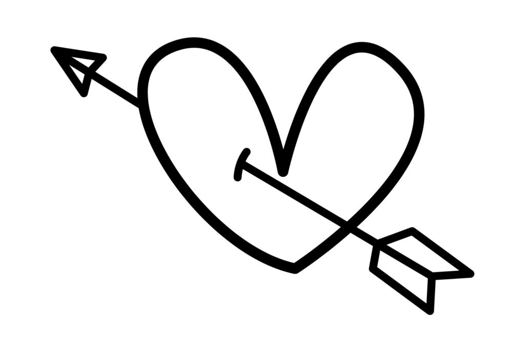 Desenho de Coração para imprimir