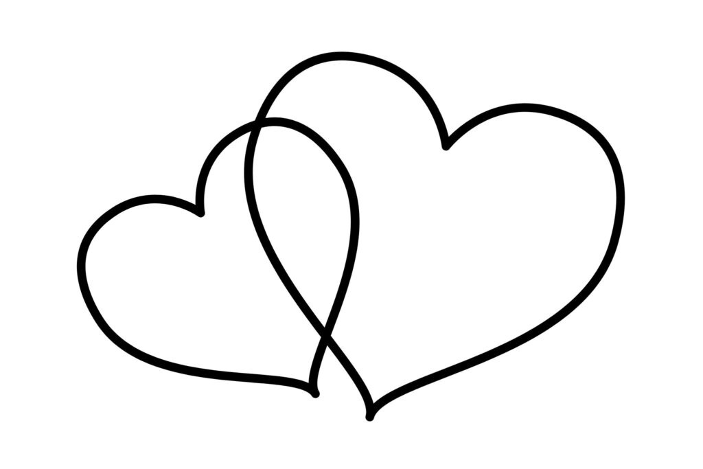 Desenho de Coração para imprimir