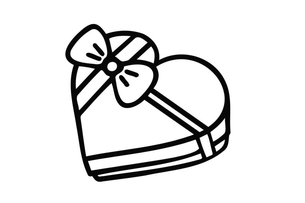 Desenho de Coração para imprimir