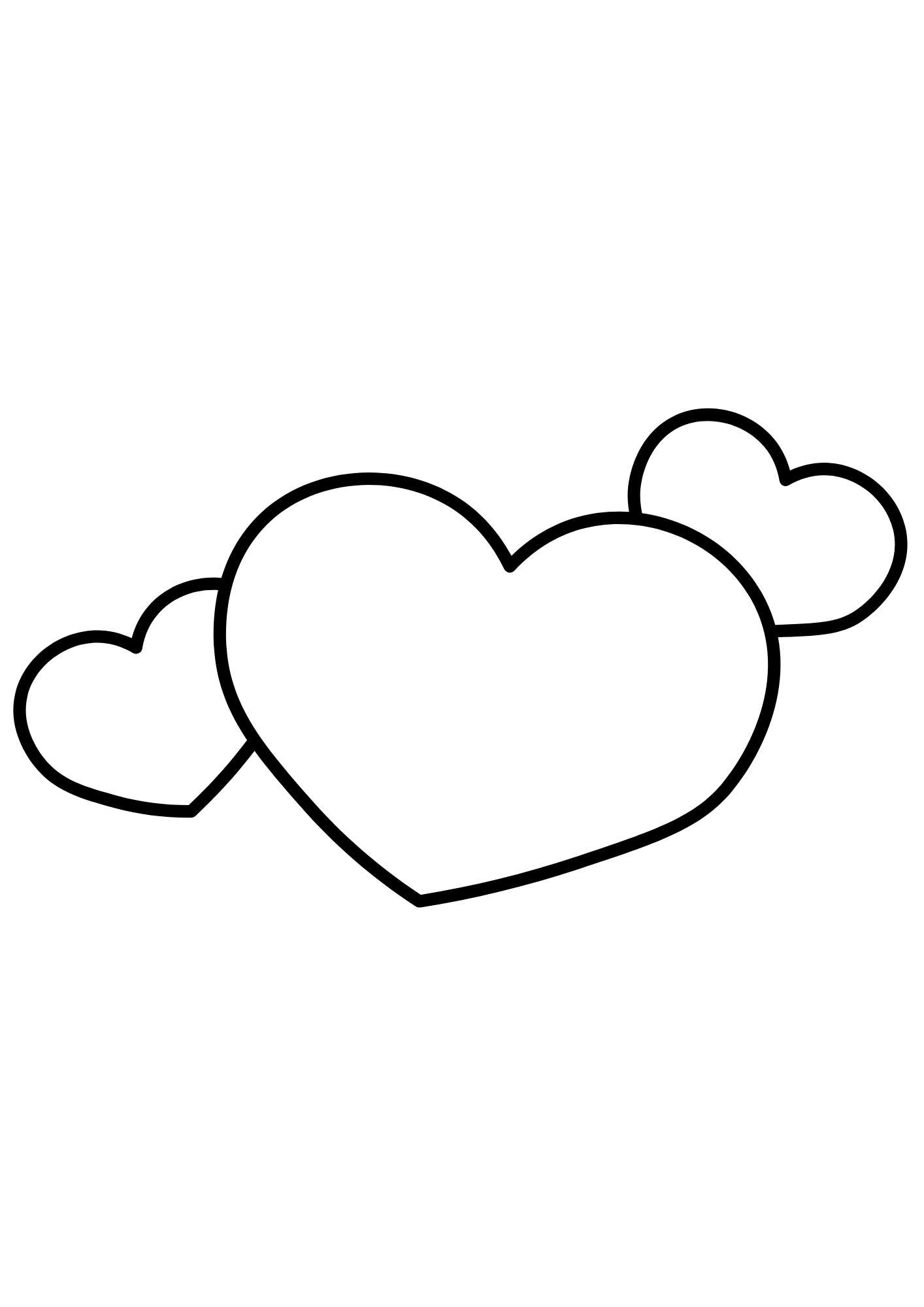 Desenho de Coração para imprimir
