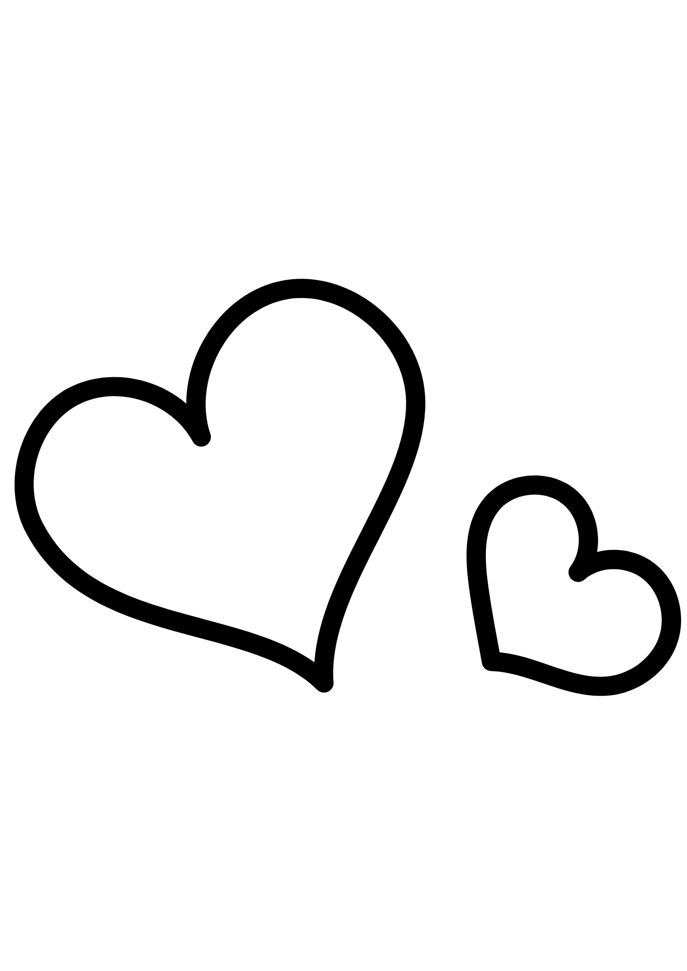 Desenho de Coração para imprimir