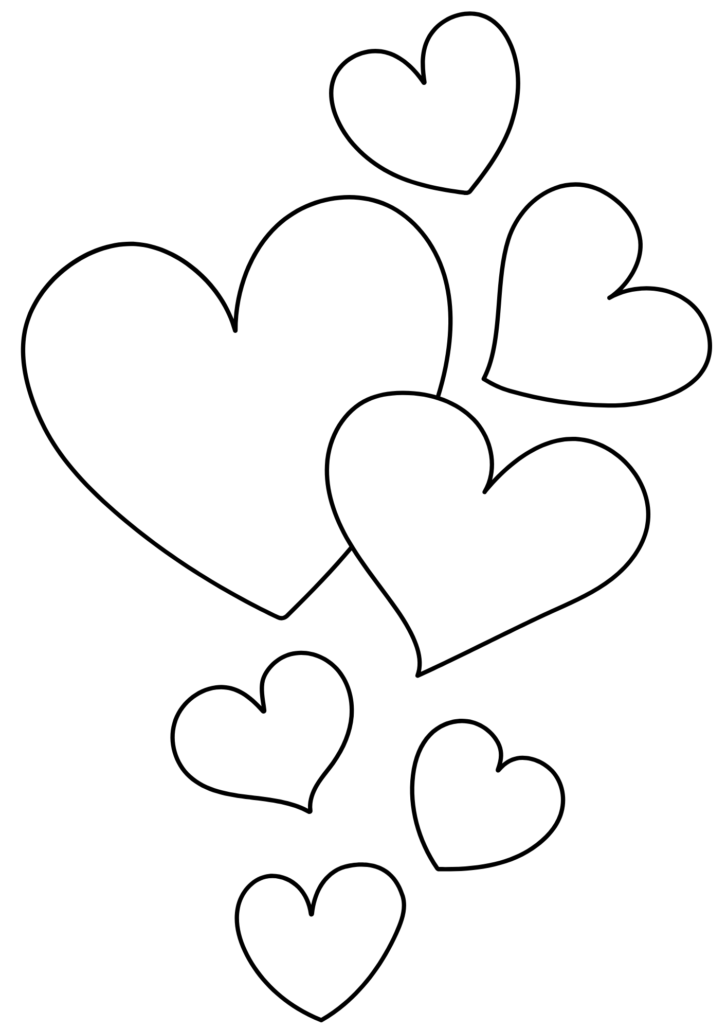 Desenho de Coração para imprimir