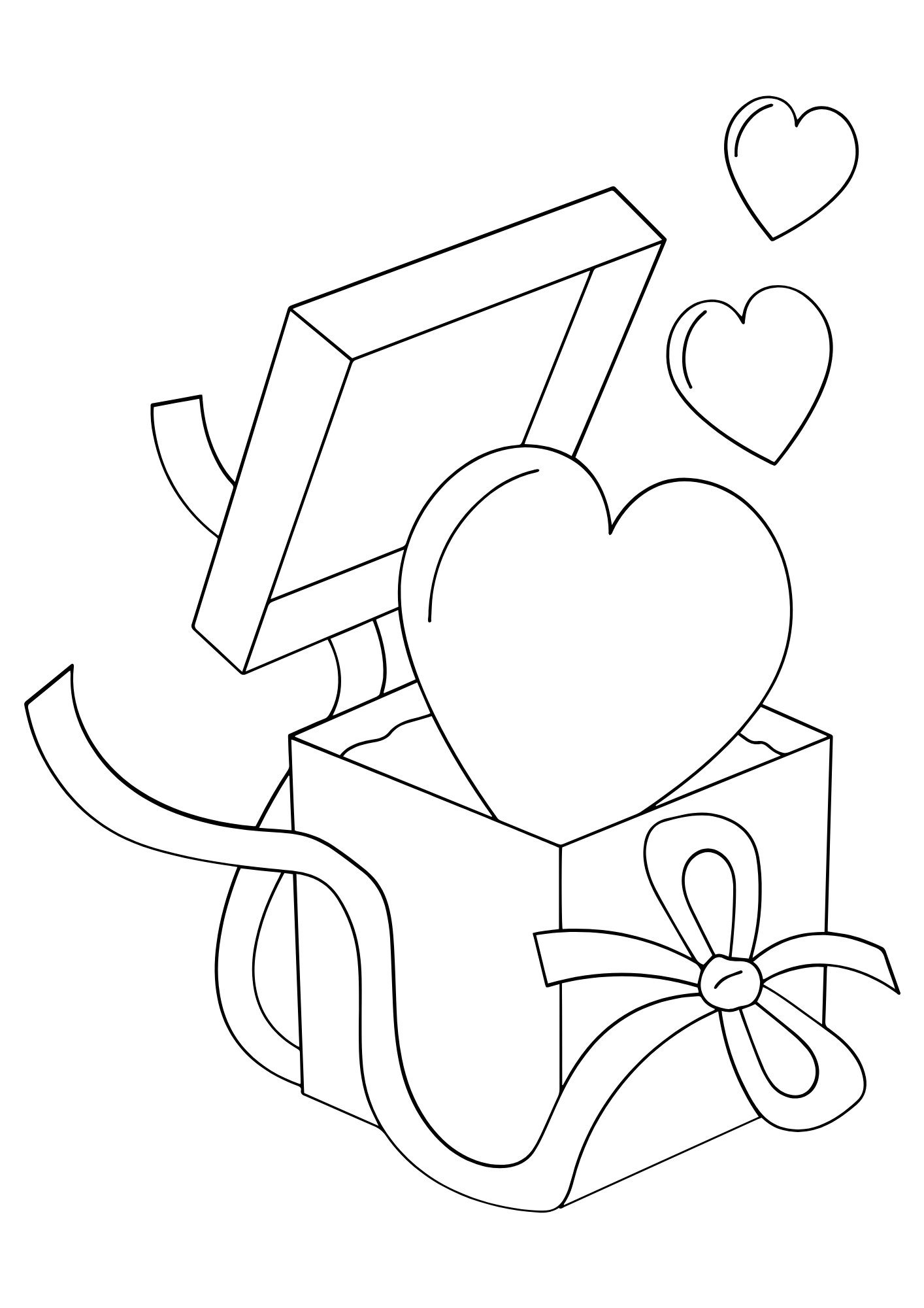 Desenho de Coração para imprimir