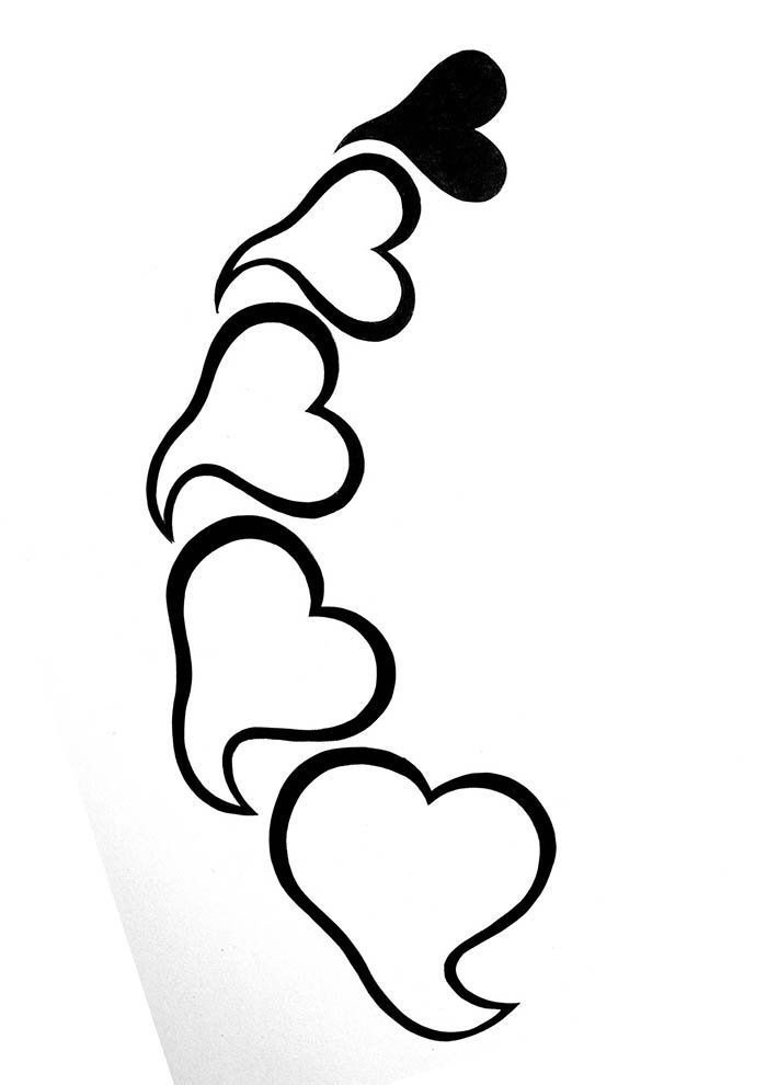 Desenho de Coração para imprimir