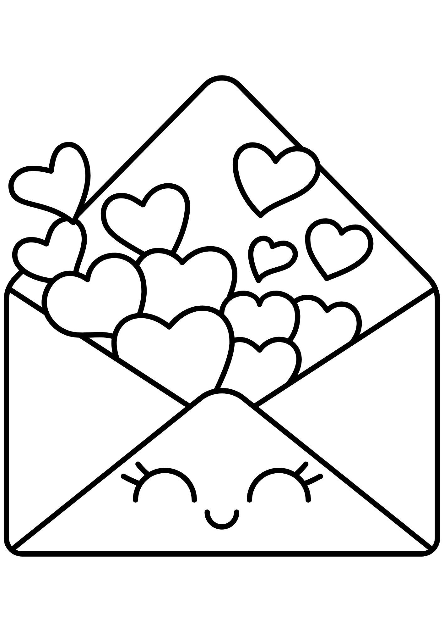 Desenho de Coração para imprimir