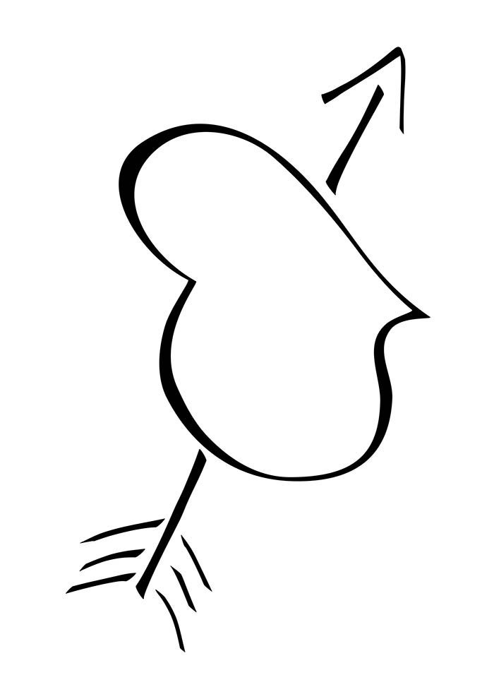 Desenho de Coração para imprimir