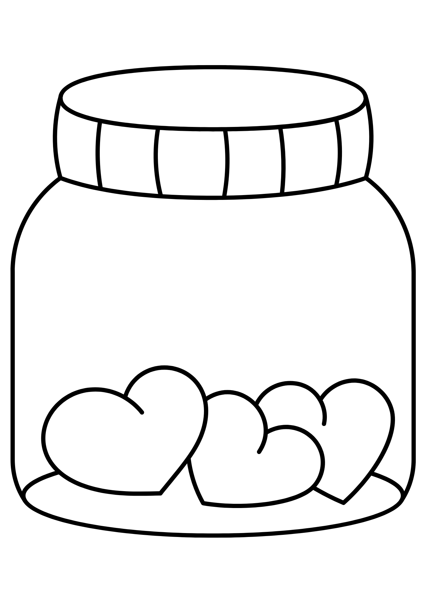 Desenho de Coração para imprimir