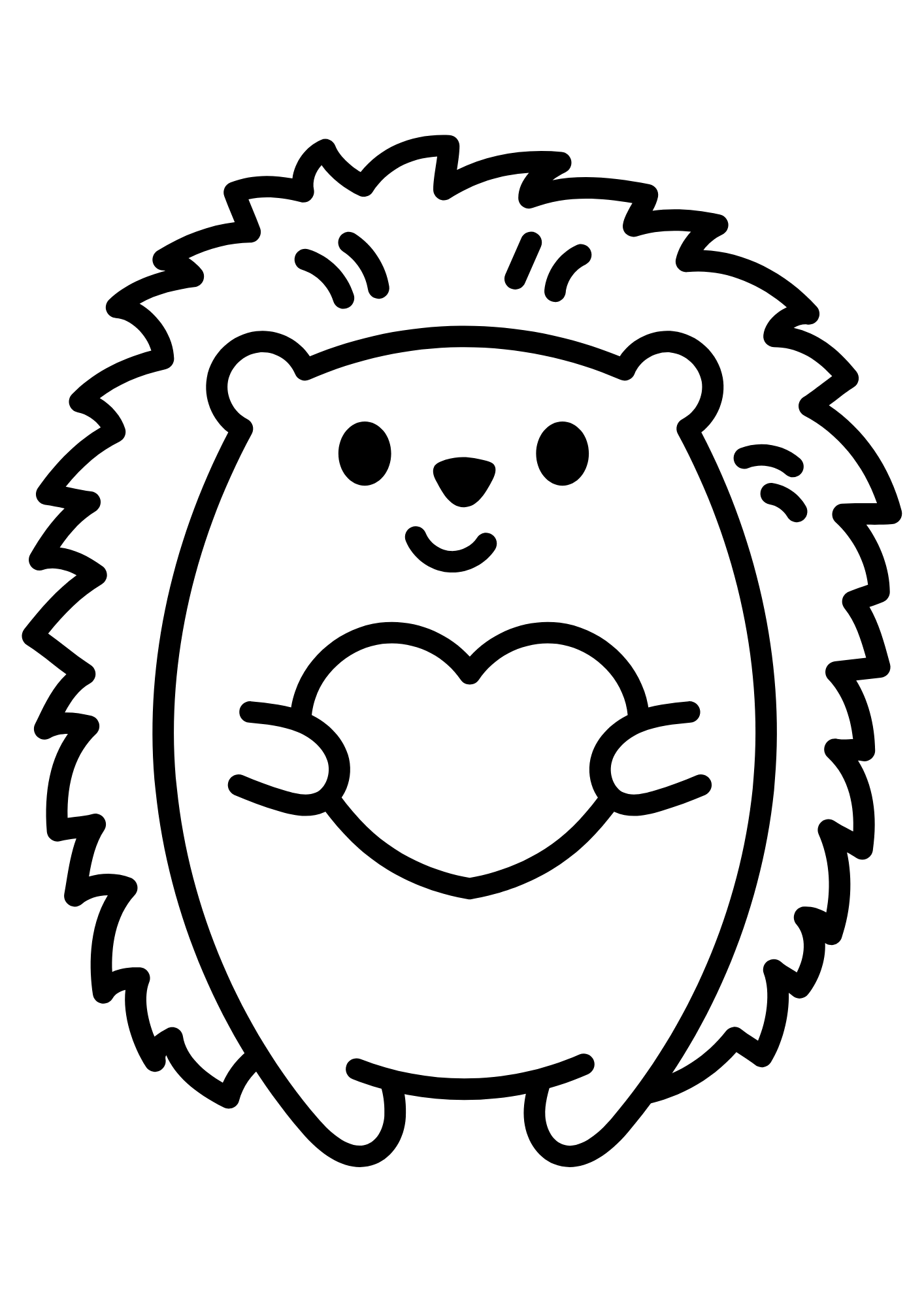 Desenho de Coração para imprimir
