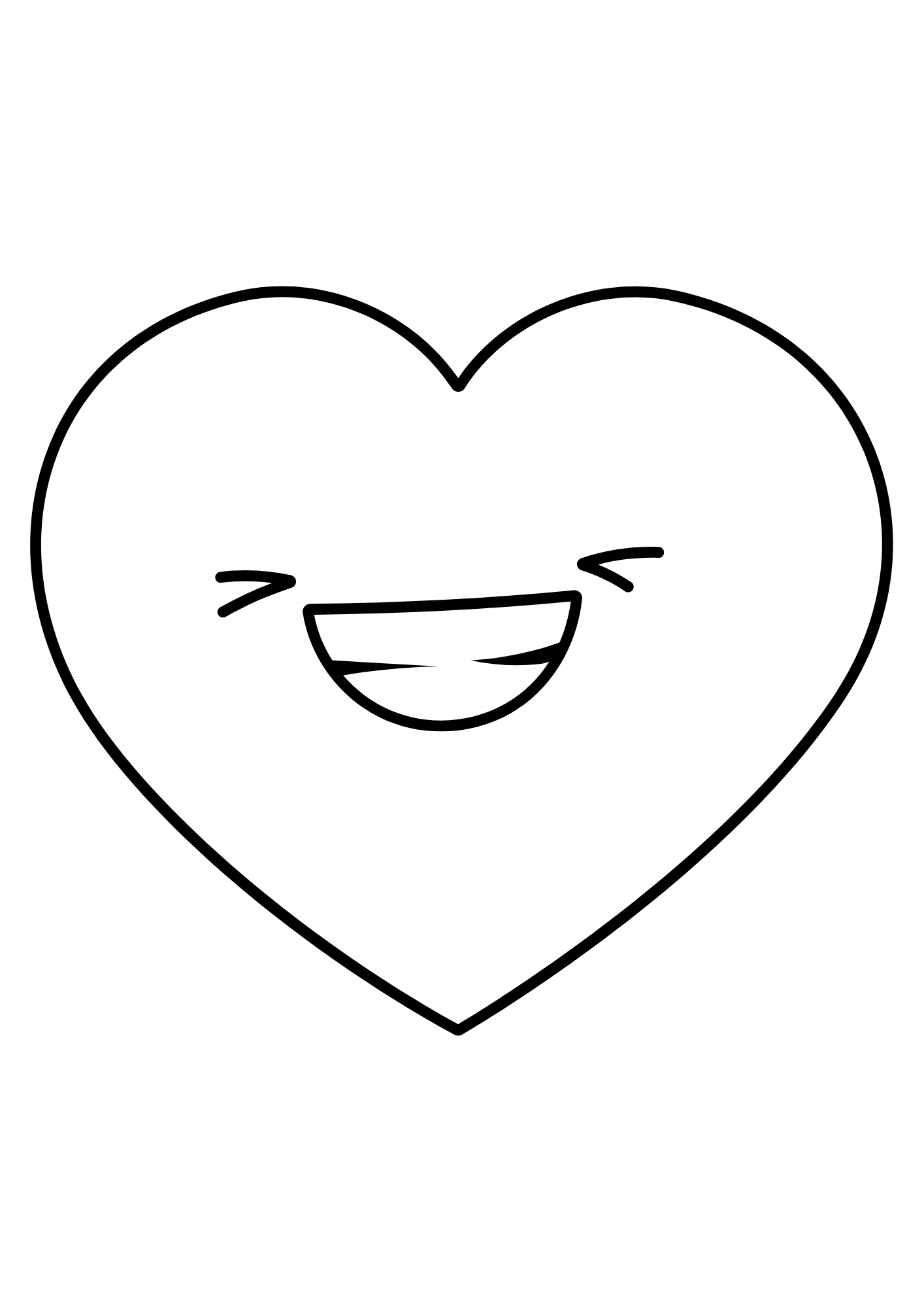 Desenho de Coração para imprimir