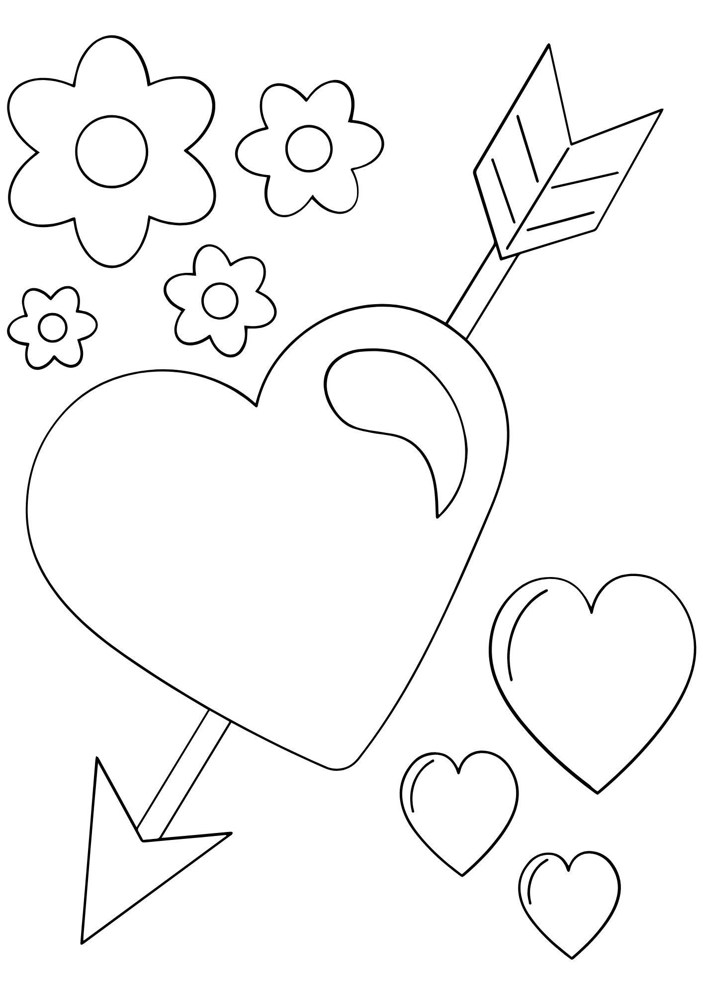 Desenho de Coração para imprimir