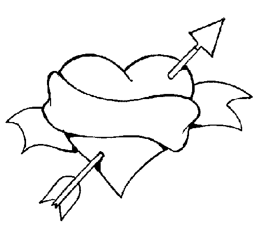 Desenho de Coração para imprimir