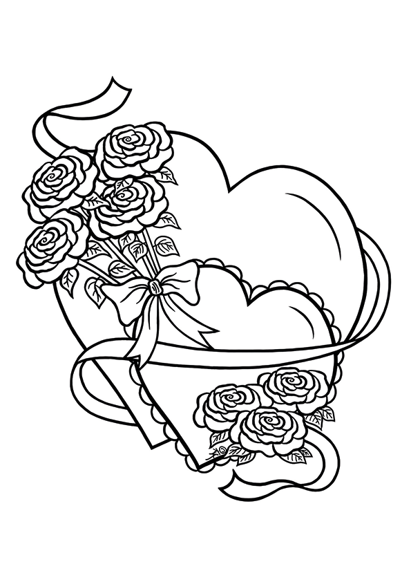 Desenho de Coração para imprimir