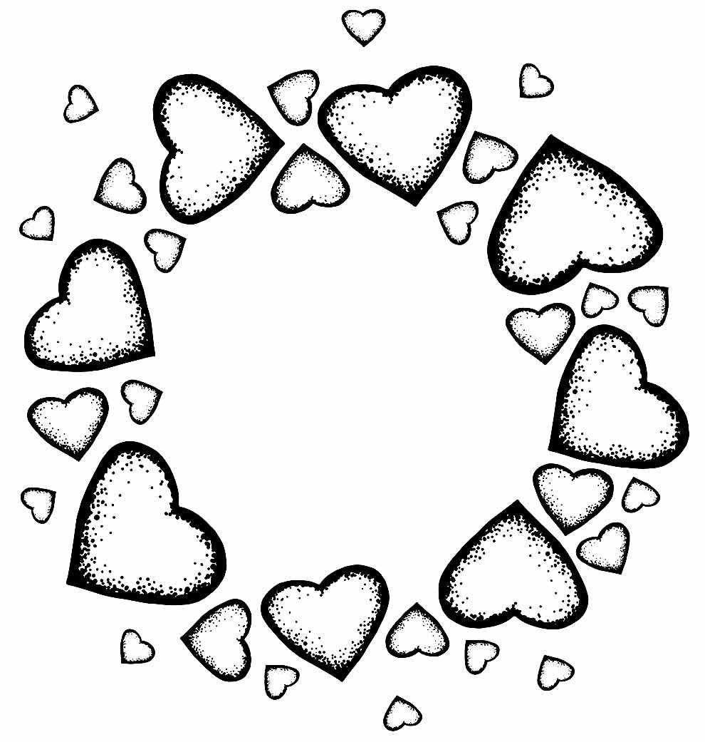 Desenho de Coração para imprimir