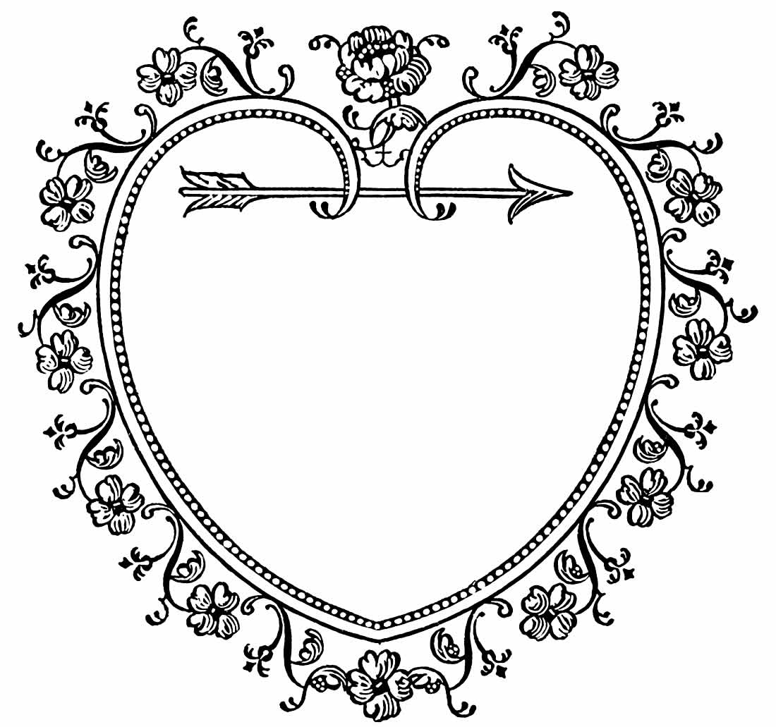 Desenho de Coração para imprimir