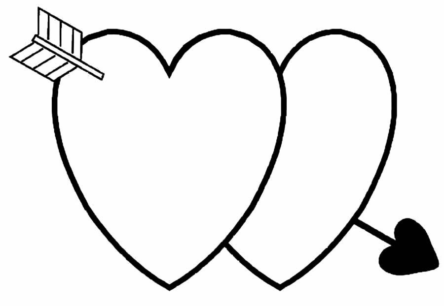 Desenho de Coração para imprimir