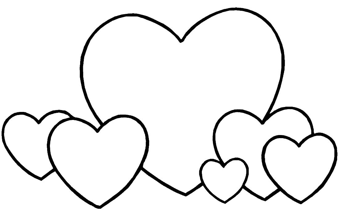 Desenho de Coração para imprimir