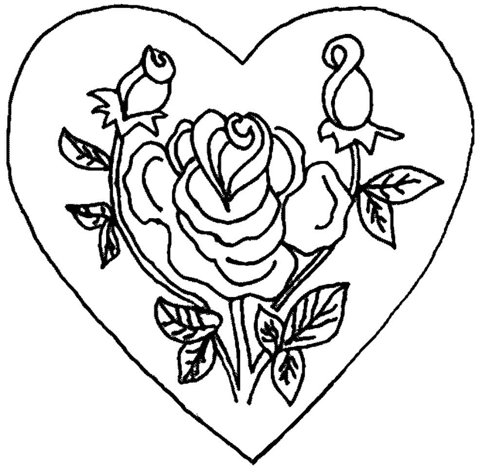 Desenho de Coração para imprimir