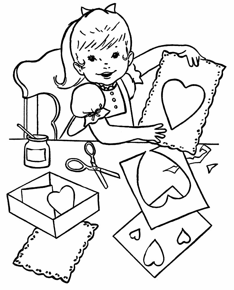 Desenho de Coração para imprimir