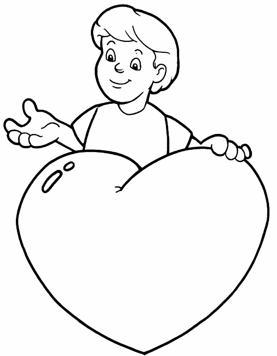 Desenho de Coração para imprimir