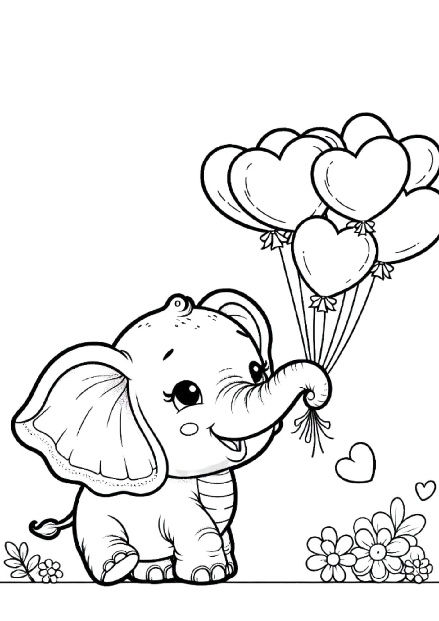 Desenho de Coração para imprimir