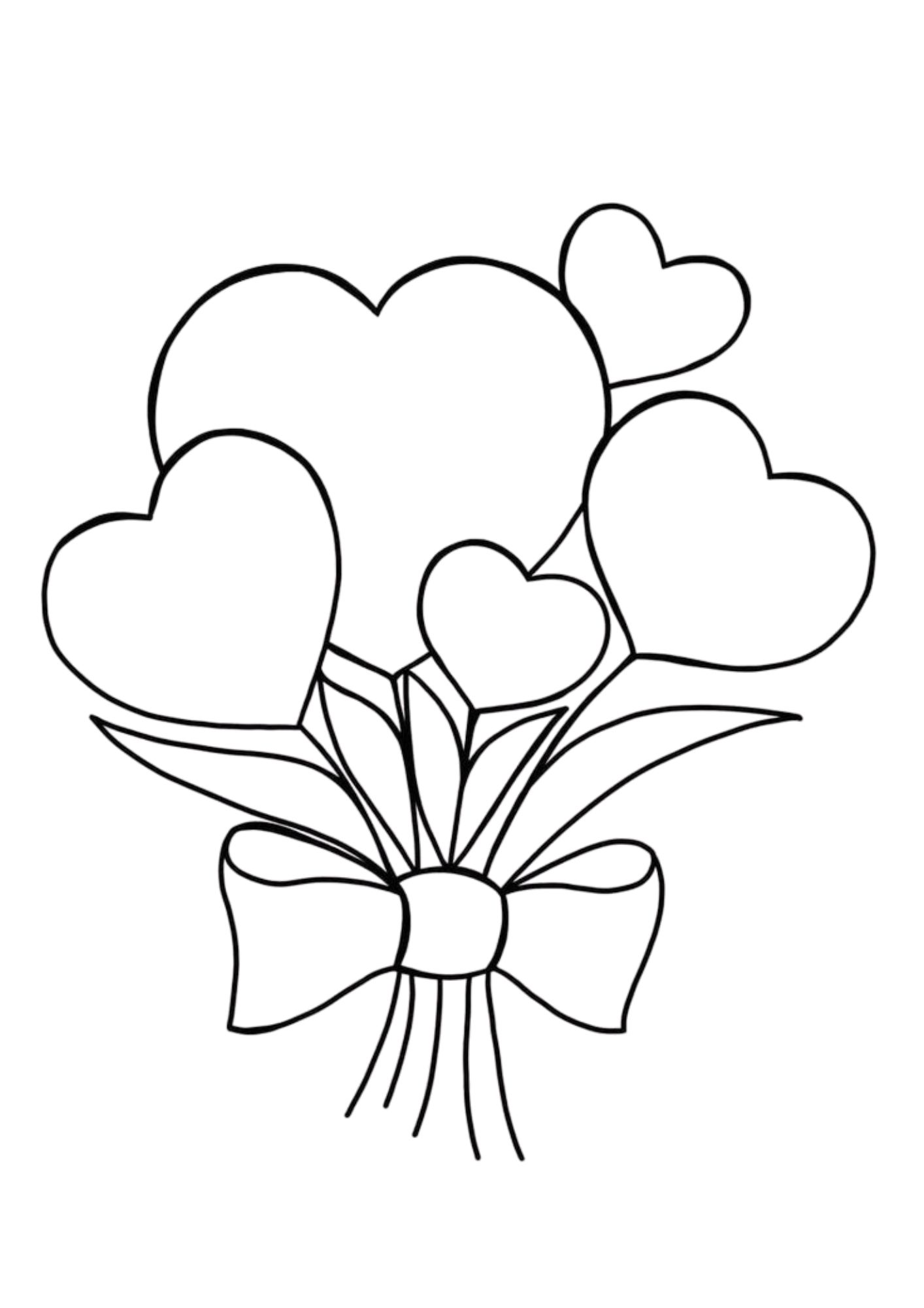 Desenho de Coração para imprimir