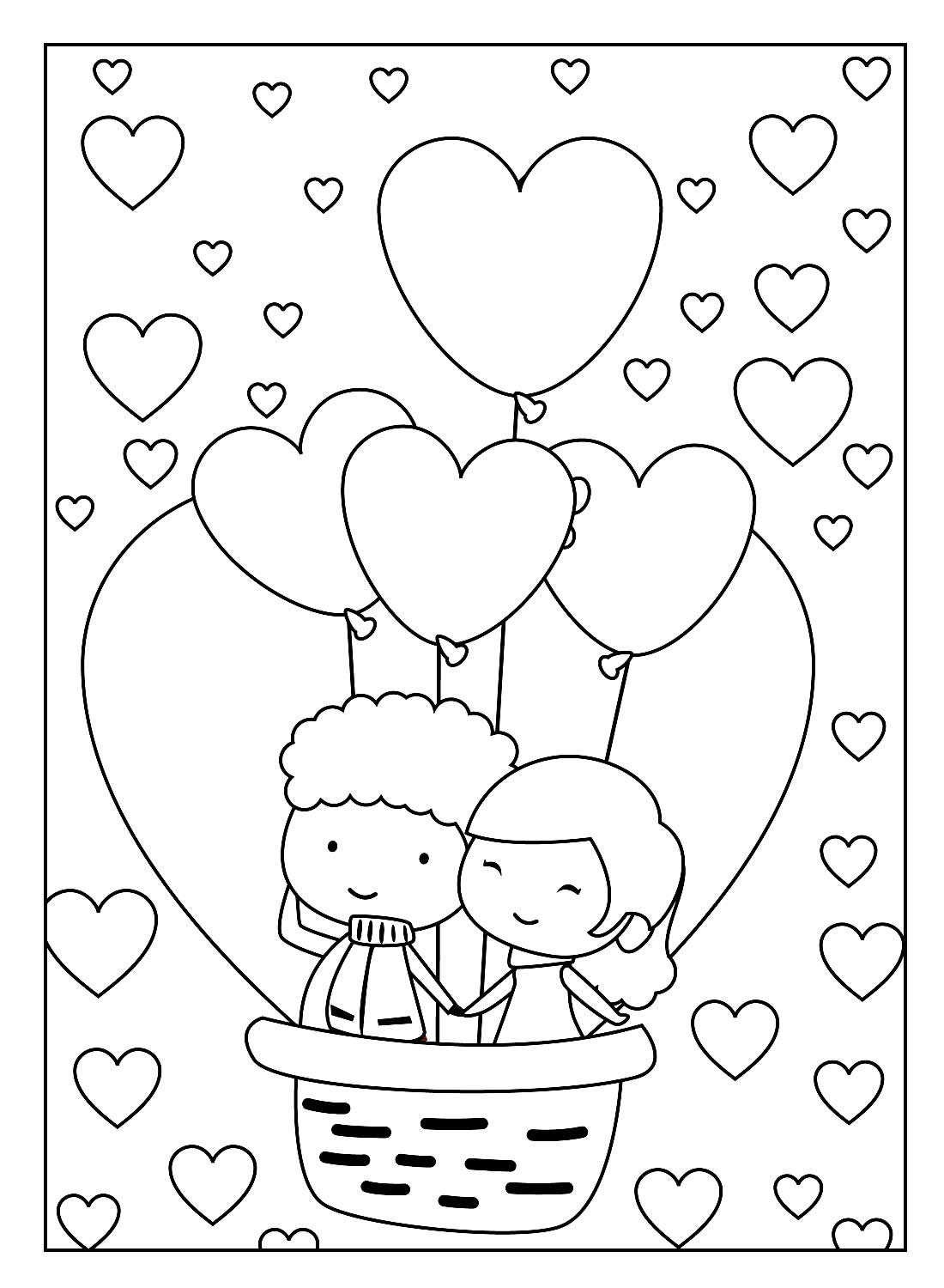 Desenho de Coração para imprimir